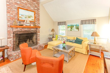 East Orleans Cape Cod vacation rental - Living room with Cathedral Ceiling