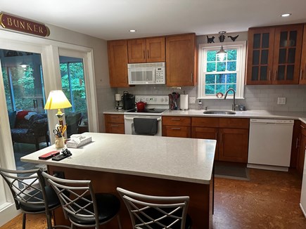 Brewster Cape Cod vacation rental - Newly renovated kitchen with island seating