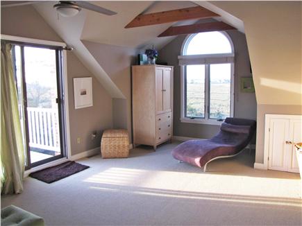 North Eastham Cape Cod vacation rental - Master BR sitting area - views of conservation land/Cape Cod Bay