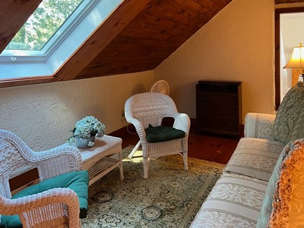 Brewster Cape Cod vacation rental - Queen bedroom sitting room with skylight