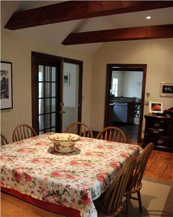 Brewster Cape Cod vacation rental - Spacious dining room - with open-beamed cathedral ceiling