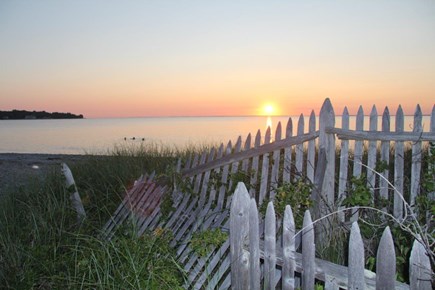 Woods Hole Cape Cod vacation rental - Sunset view of private neighborhood beach