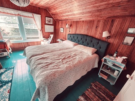 Woods Hole Cape Cod vacation rental - Upstairs Master Bedroom with King Size Bed
