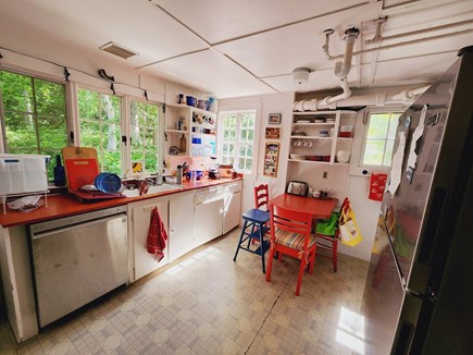 Woods Hole Cape Cod vacation rental - Kitchen Facing Backyard