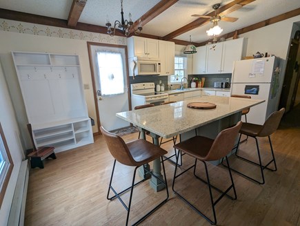  Eastham Cape Cod vacation rental - New Kitchen, back door