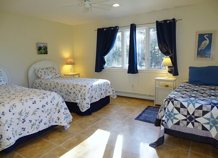 Wellfleet, Indian Neck Cape Cod vacation rental - Bedroom with three twins