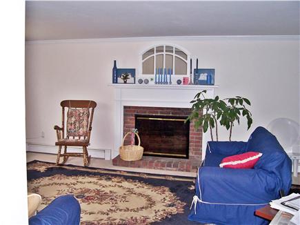 South Yarmouth Cape Cod vacation rental - Living Room with fireplace