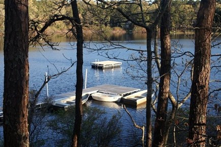 Eastham Cape Cod vacation rental - View of docks, swimming area from cottage