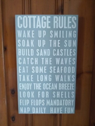 Falmouth Cape Cod vacation rental - Cottage Rules