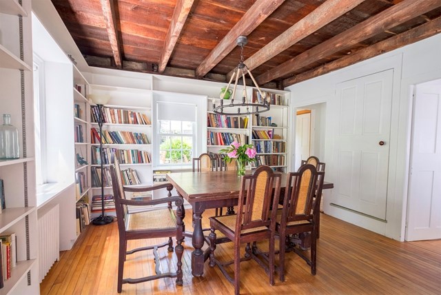 Vintage farmhouse with water views