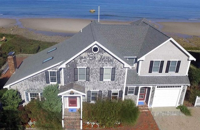Waterfront home on private beach