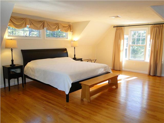 Upstairs king master with flat screen TV, private balcony