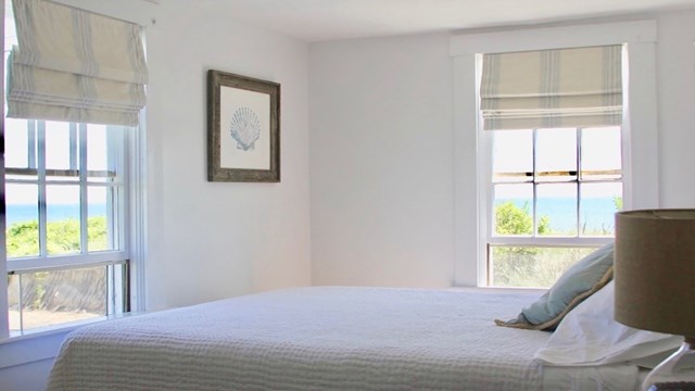 This oceanfront cottage sits directly on ‘Sconset Beach and offers water views from every room