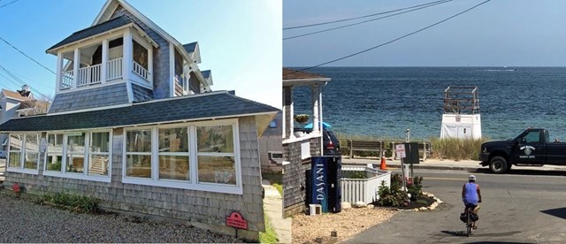 Steps to the beach from the Oak Bluffs cottage - Extra night FREE on Memorial Day weekend!