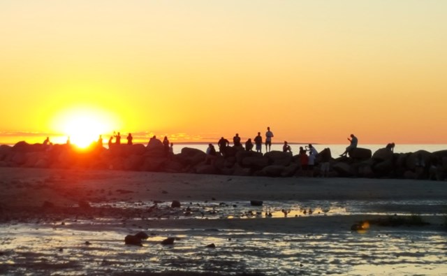 Corporation Beach, Dennis sunset by Adria 