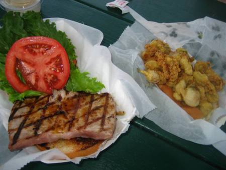 Salmon at the Brewster Fish House