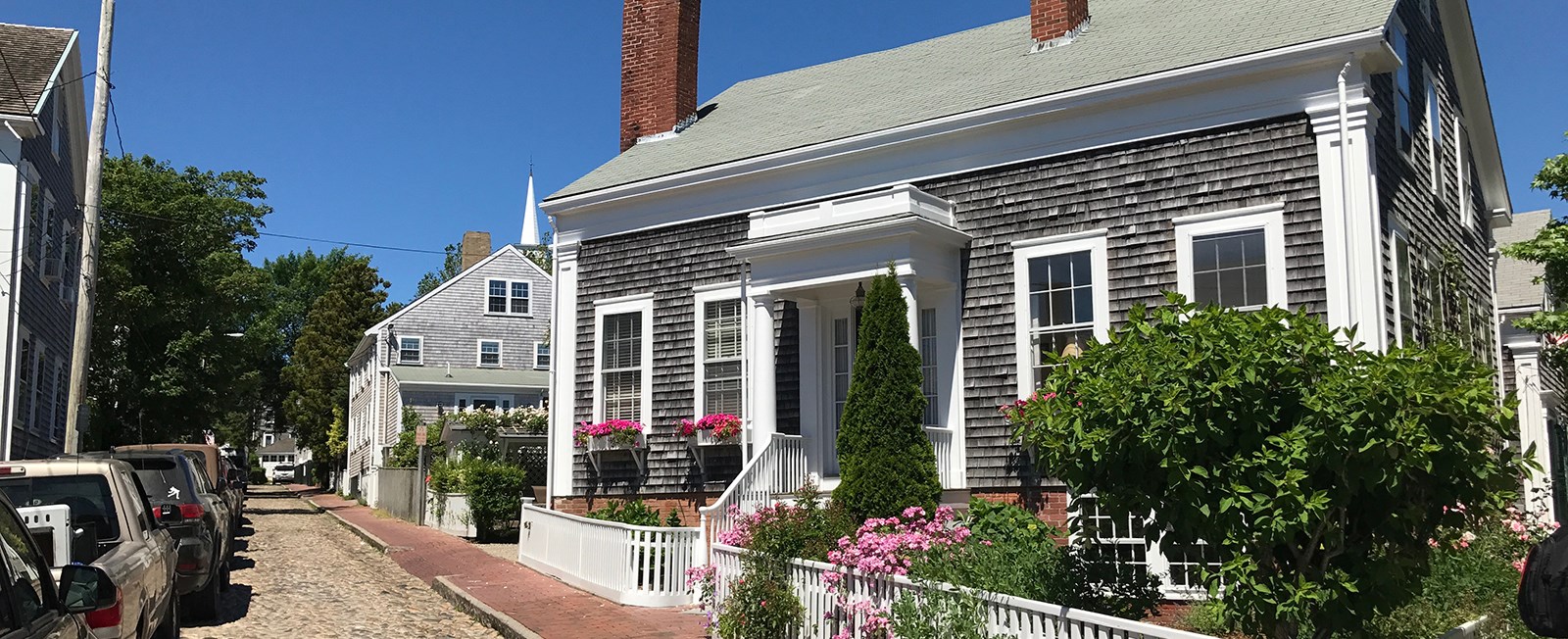 Not all the homes on Nantucket are mansions. Many homes are old with a unique history, some are rose-covered, and almost all of them are beautiful.