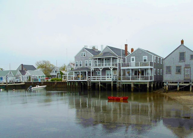 Famous Nantucket red boat by Jane 