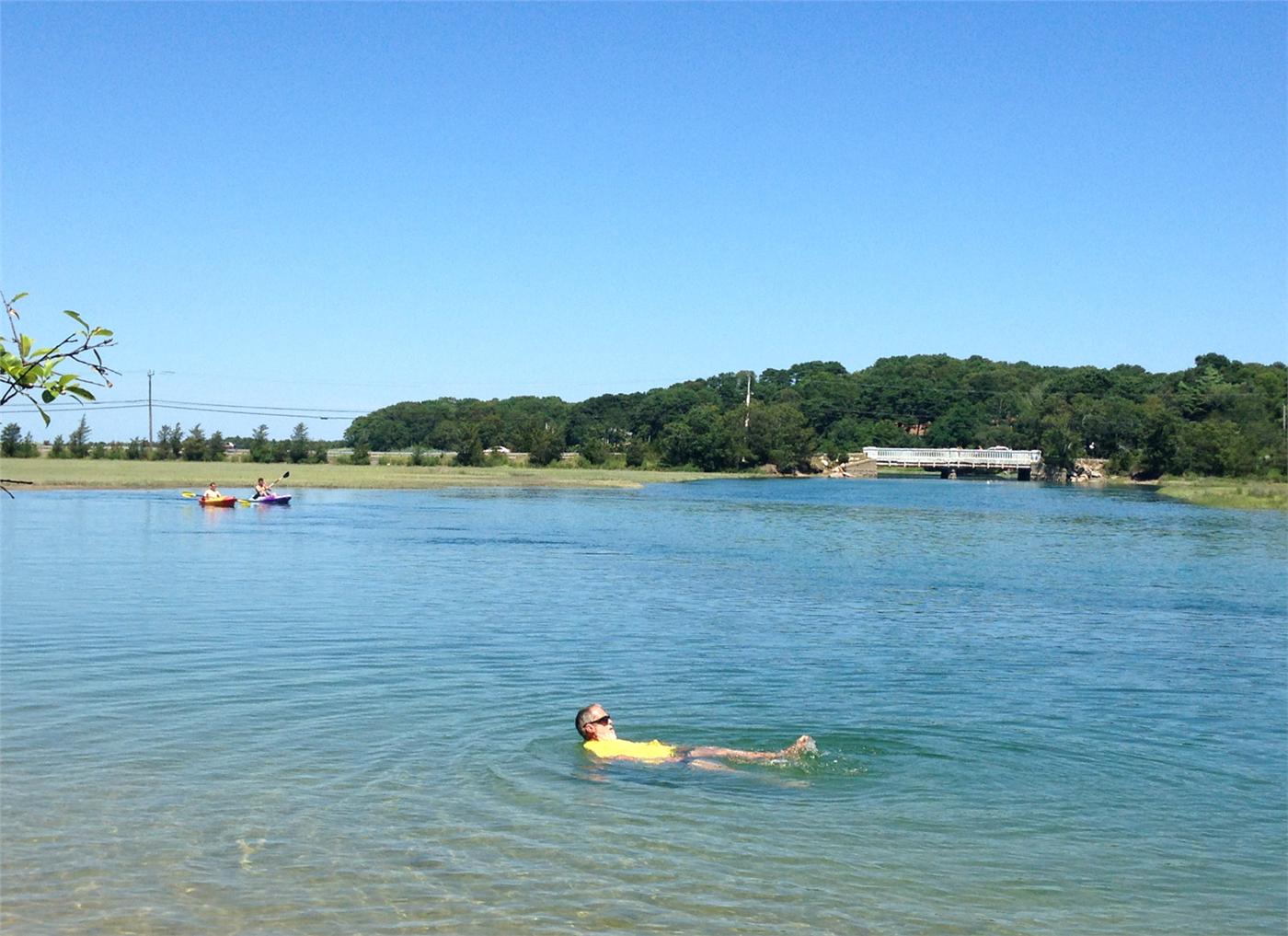 Love finding new places on the Cape. Last weekend we discovered the cool refreshing Scorton Creek. We swam and relaxed.