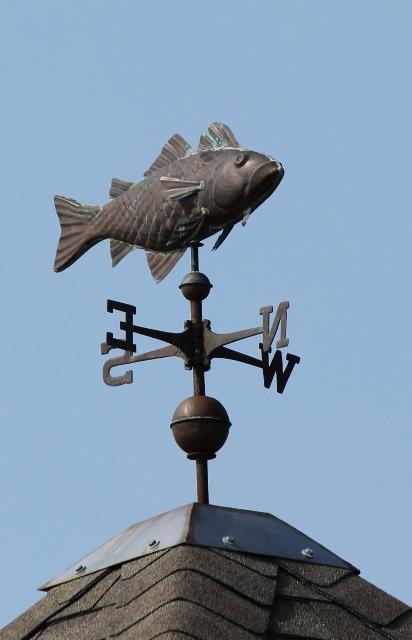 Fish weathervane