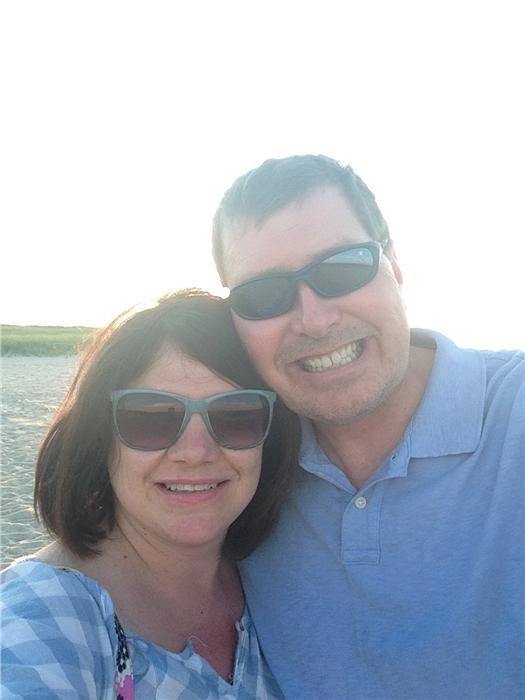 Lori and Martin at jetties!
