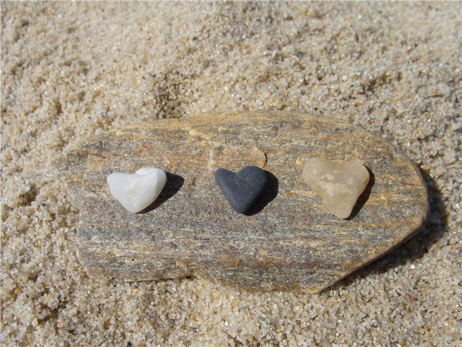 Love is everywhere on the beach...