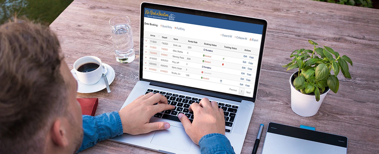 Booking Management allows vacation rental owners to efficiently track all essential guest details.