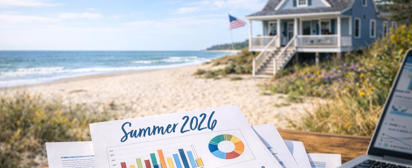 Cape Cod, Martha’s Vineyard, and Nantucket 2026 rental outlook: early bookings up, rates rising 3–6%, peak weeks filling fast, and more transparency with all-in pricing. Key takeaways for homeowners.