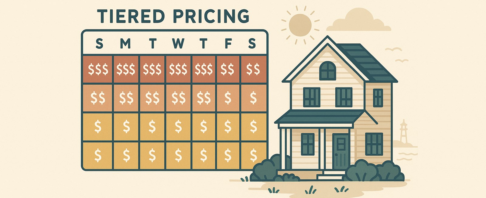 Boost bookings and income with tiered pricing. Discover how to set competitive rates for peak, shoulder, and off-peak weeks in your vacation rental.