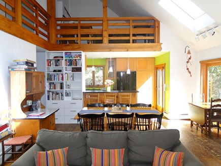 West Tisbury, Stoney Hill Lane Martha's Vineyard vacation rental - Open floor plan includes kitchen, dining and living room