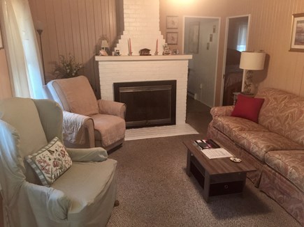 Oak Bluffs Martha's Vineyard vacation rental - Living room with fireplace