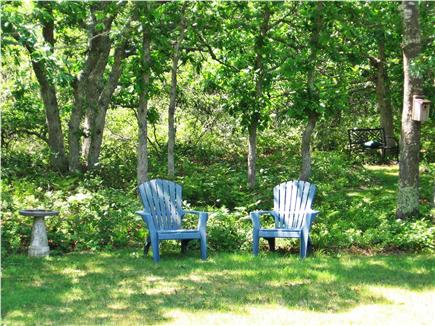 West Tisbury Martha's Vineyard vacation rental - Spacious back yard has many tranquil places to sit and unwind