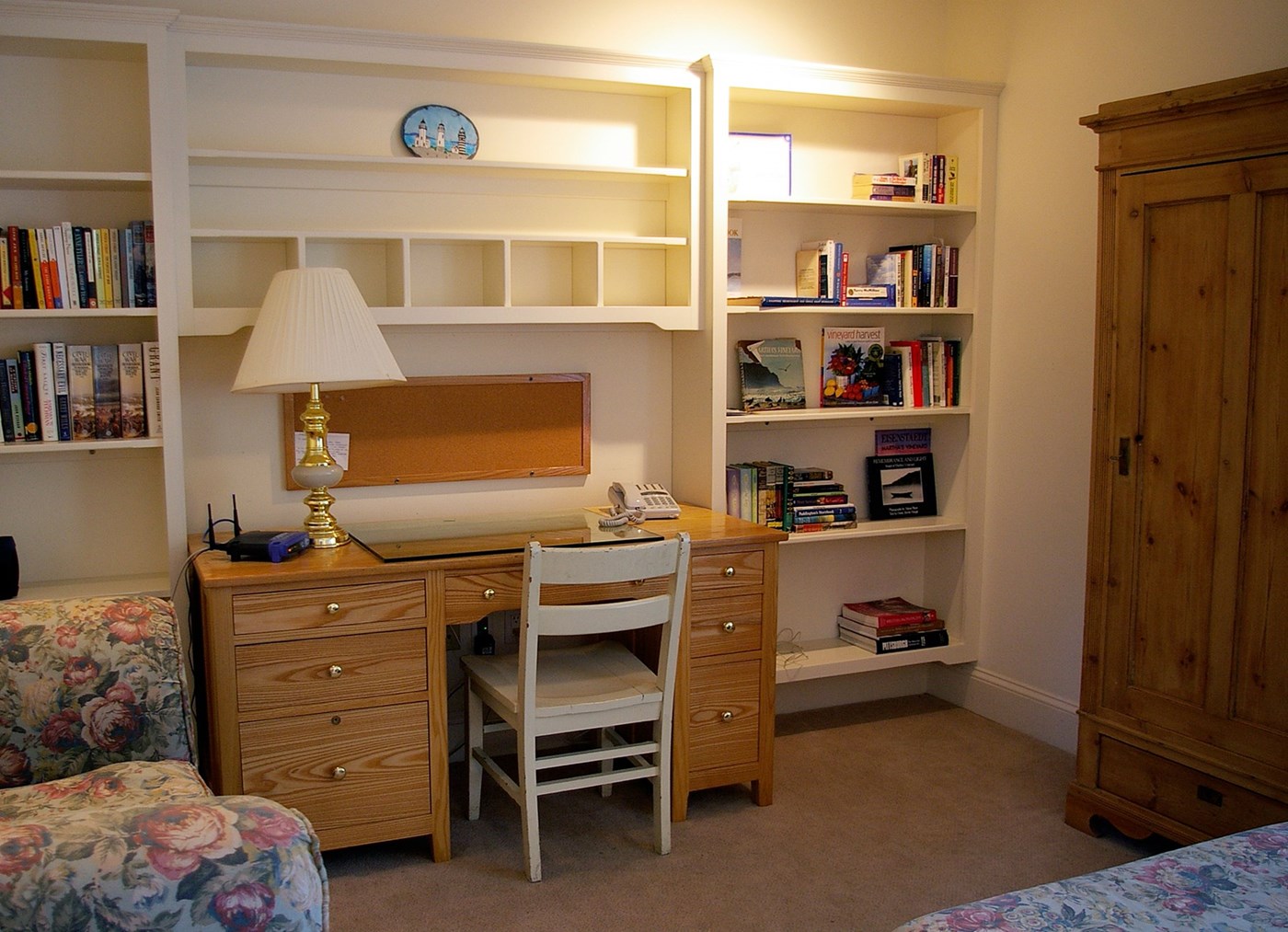 Master bedroom has cathedral ceiling and ensuite bathroom