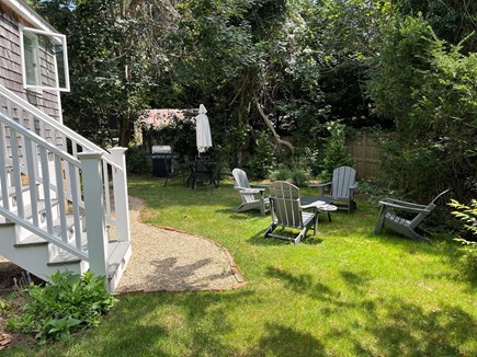 Vineyard Haven Martha's Vineyard vacation rental - Backyard with Gas Grill