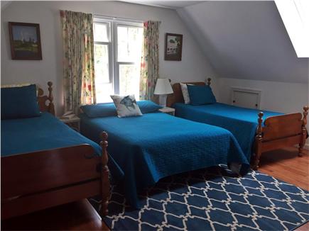 Oak Bluffs Martha's Vineyard vacation rental - Second floor bedroom with double bed and two twin beds