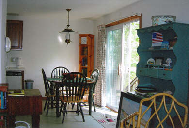 Oak Bluffs Martha's Vineyard vacation rental - Eat-in kitchen with sliders to deck