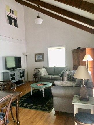 Oak Bluffs Martha's Vineyard vacation rental - Cathedral ceilings. Wifi, cable, smart TV, music, games, puzzles.