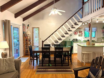 Oak Bluffs Martha's Vineyard vacation rental - Cathedral ceilings. Dining table for 8. Keep cool w/central a/c.