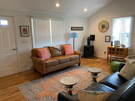 Edgartown Martha's Vineyard vacation rental - View of living room from hallway.