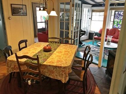 Oak Bluffs Martha's Vineyard vacation rental - View of dining room and sunporch from kitchen