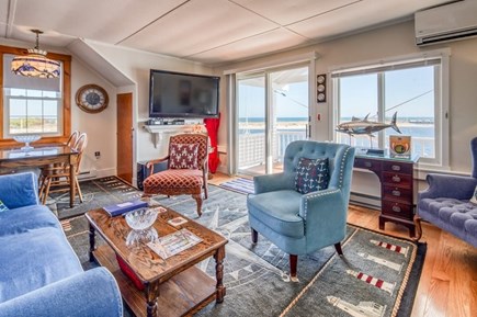 Oak Bluffs Martha's Vineyard vacation rental - Sliders from deck access open living and dining area