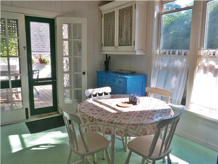 Oak Bluffs, Historic Downtown Copeland Dis Martha's Vineyard vacation rental - Eat-in Kitchen to back deck with grill