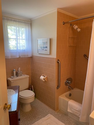 Vineyard Haven Martha's Vineyard vacation rental - Bath with tub shower between the main bedroom  & guest bedroom