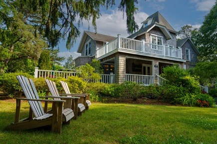 East Chop-Oak Bluffs Martha's Vineyard vacation rental - Adirondack chairs on the front lawn
