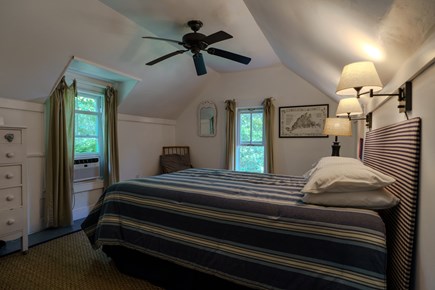 East Chop-Oak Bluffs Martha's Vineyard vacation rental - Second floor queen bedroom with AC and ceiling fan