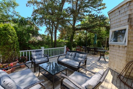 East Chop-Oak Bluffs Martha's Vineyard vacation rental - Large wraparound porch with lounge seating and dining