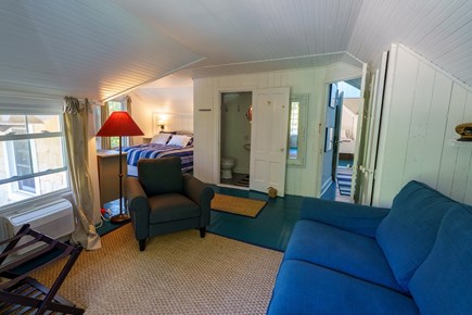 East Chop-Oak Bluffs Martha's Vineyard vacation rental - Primary bedroom seating area and en suite bathroom