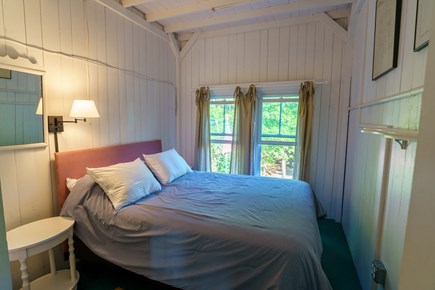 East Chop-Oak Bluffs Martha's Vineyard vacation rental - 2nd floor queen bed - mattress from EC Sleep Shop, standing fan