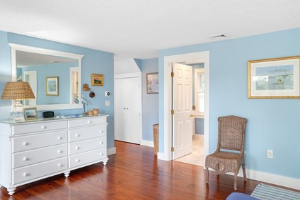 Edgartown Martha's Vineyard vacation rental - Large King Master Suite detail to bath and Twin Bedroom, closets