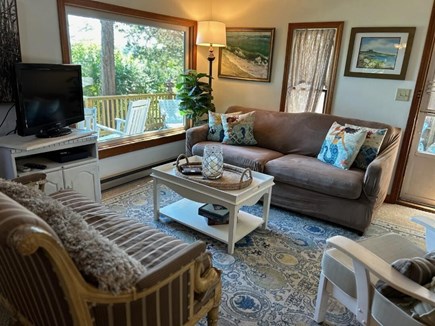 Oak Bluffs Martha's Vineyard vacation rental - Sunny living room with view of pond and ocean